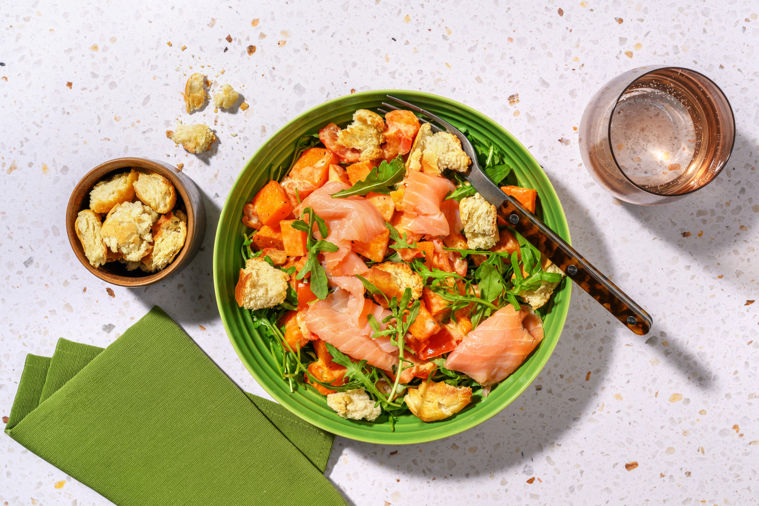 Smoked Salmon and Sweet Potato Salad