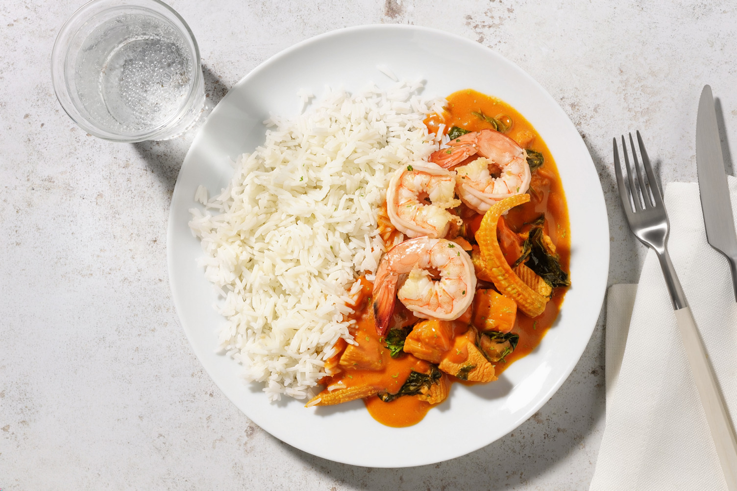 Speedy Ginger, Lime & Garlic Coconut Chicken and Prawns