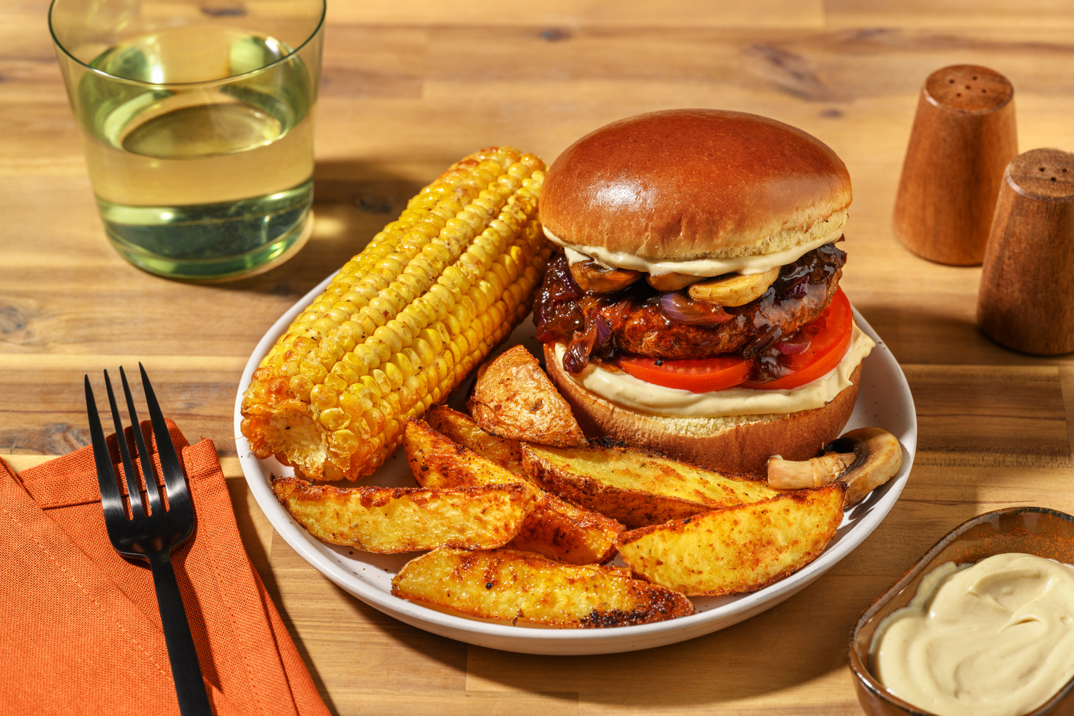 Beyond Meat Burger mit Feigen-Zwiebel-Relish