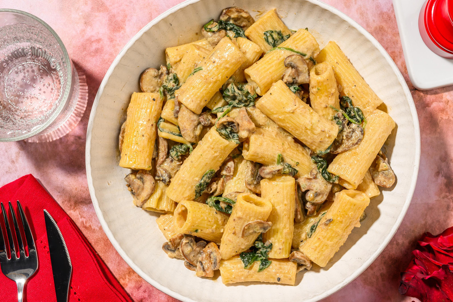 Love You So Mush-room Miso Rigatoni