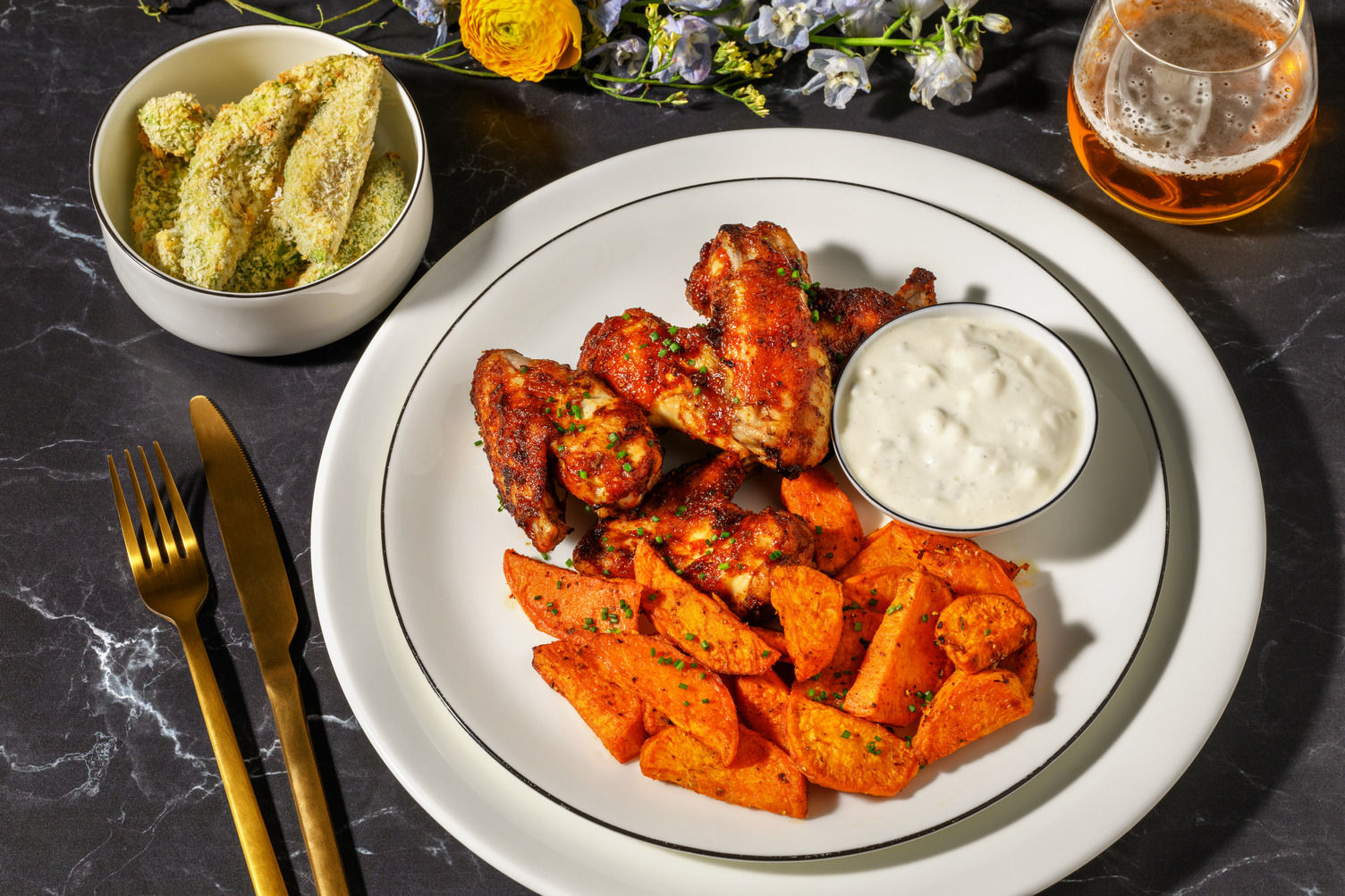 Alette di pollo in salsa 'hot honey'