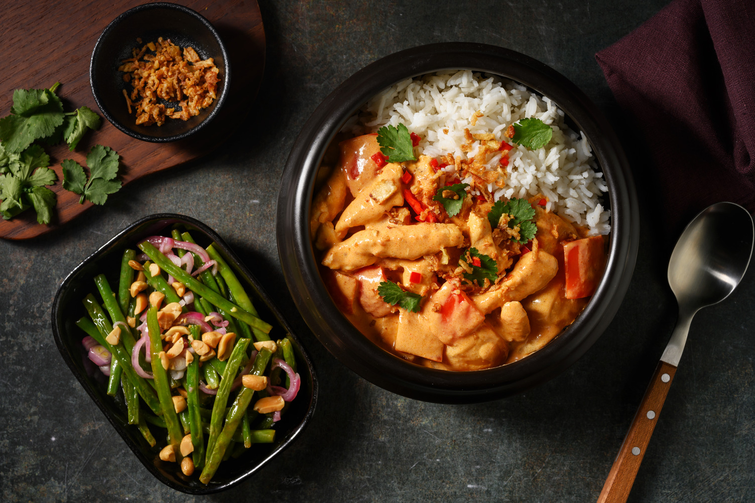 Thai chicken panang curry