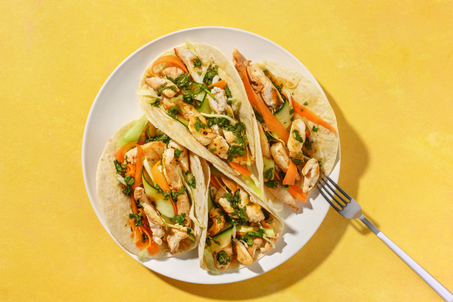 Hurtige vietnamesiske bun cha-tacos
