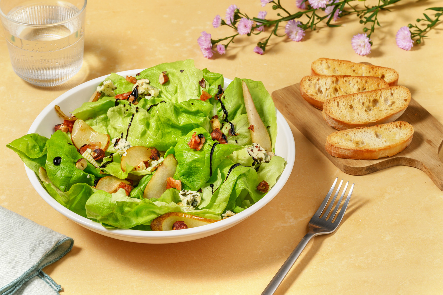 Bacon, Pear and Blue Cheese Salad