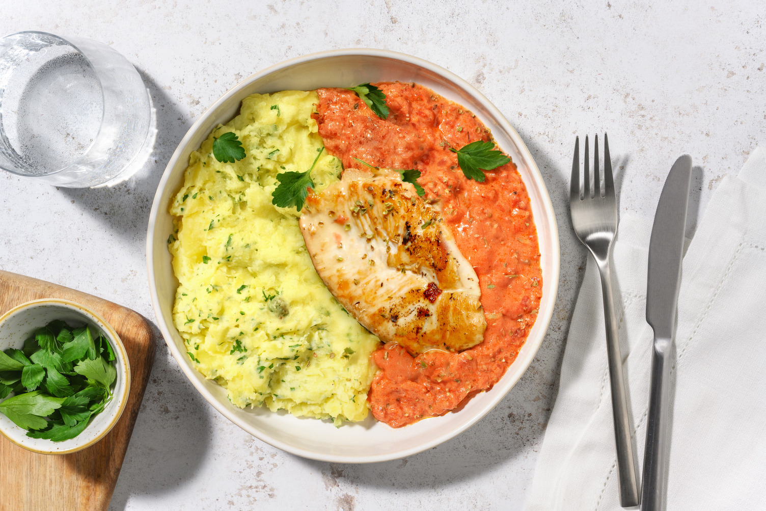 Hähnchenbrust in Tomaten-Creme