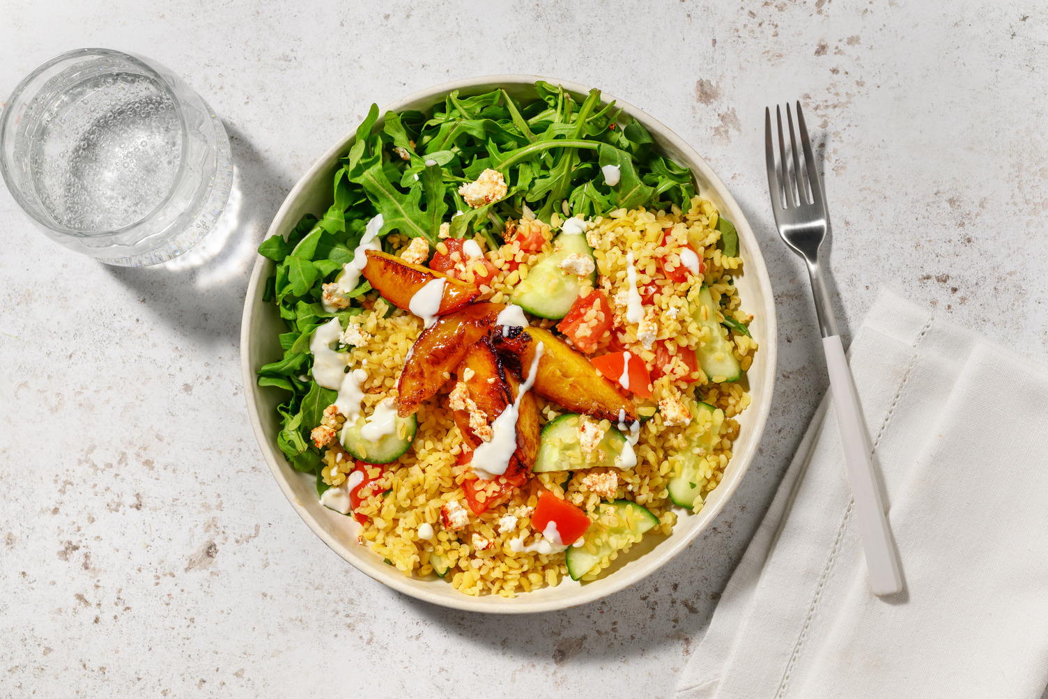 Bulgursalat mit Bio-Feta 