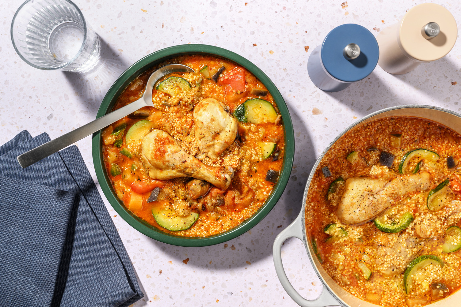 Jamoncitos de pollo al estilo mediterráneo