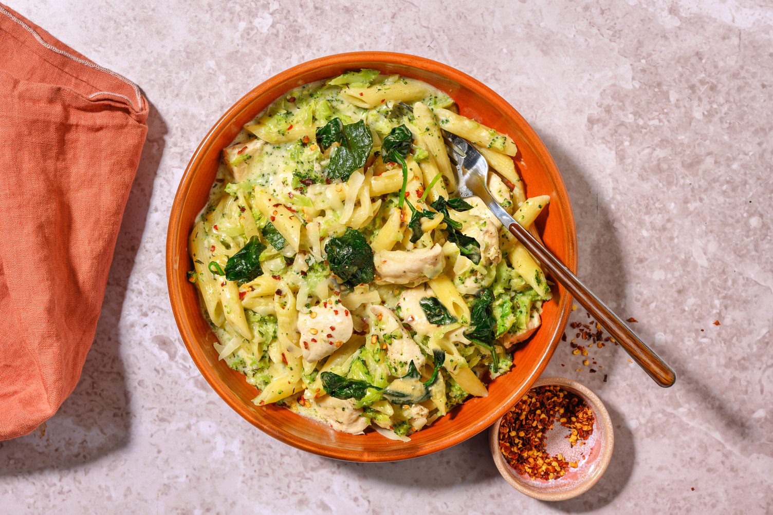 Creamy Chicken & Broccoli Fasta-Pasta