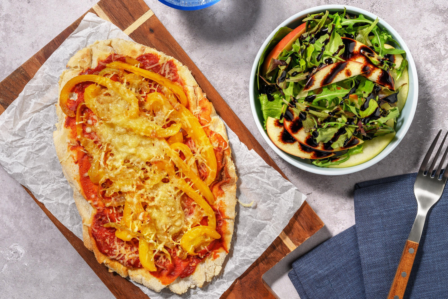 Middle Eastern Inspired Cheesy Harissa Naanizza