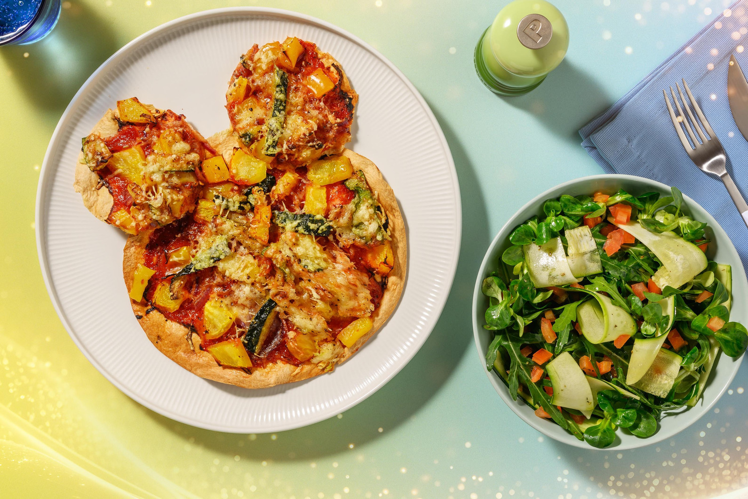 Flammkuchen geïnspireerd op Mickey Mouse