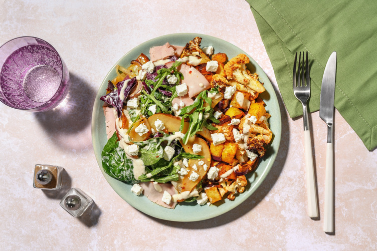 Blumenkohlsalat mit Schinken & extra Bio-Feta