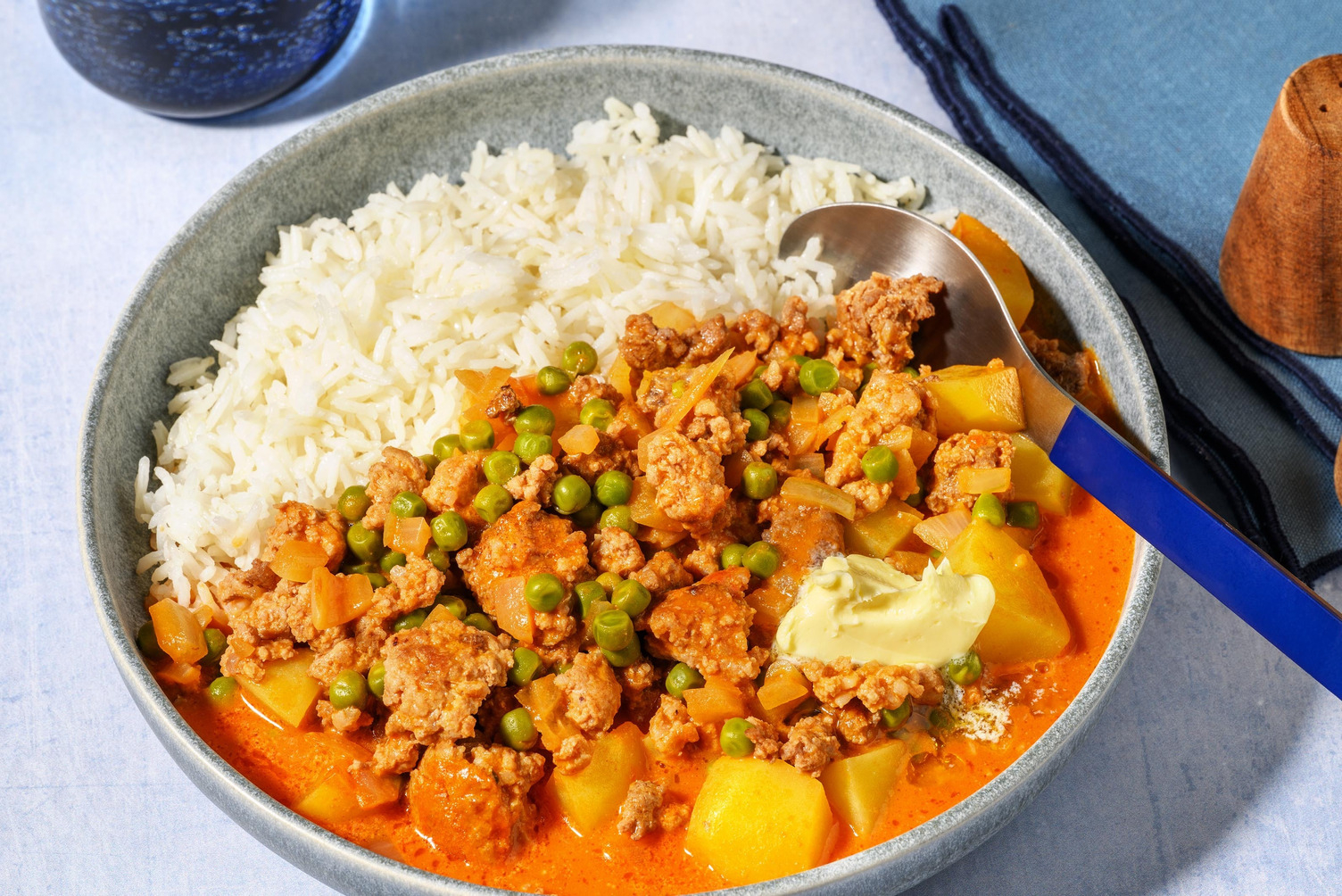 Aloo Keema - stufato di carne alla pakistana