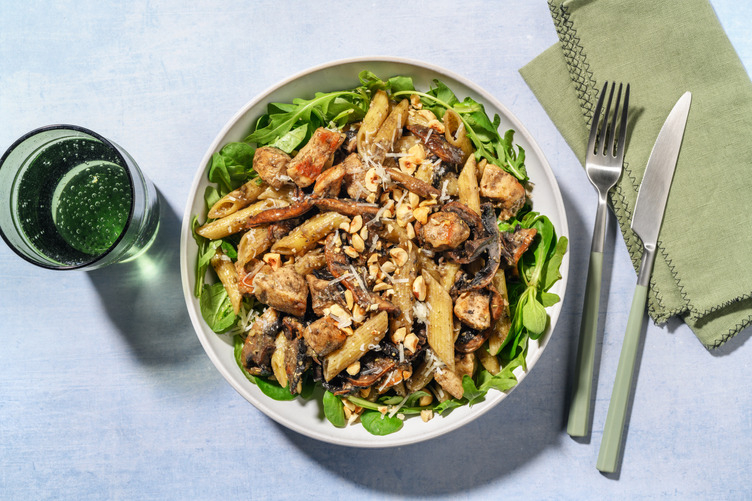 Fusilli complets forestiers express au poulet