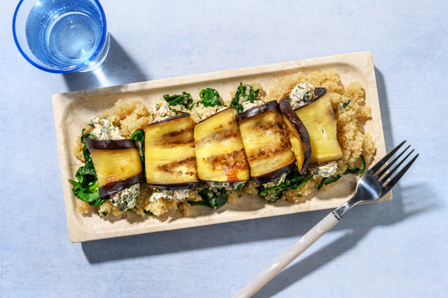 Berenjenas a la toscana con ricotta y tomate seco