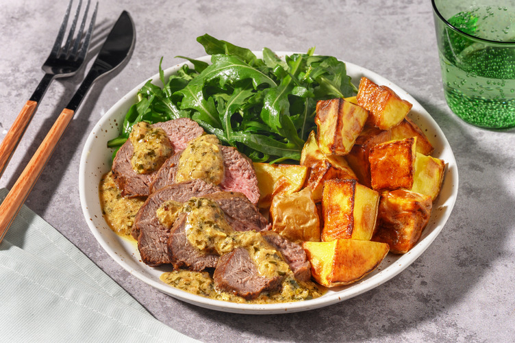 Double Beef in Tarragon Sauce