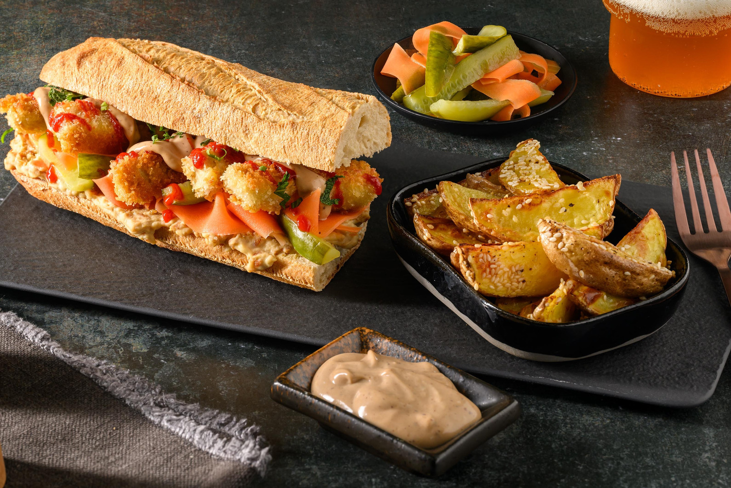 Crispy Tofu Banh Mi mit Zwiebel-Paté