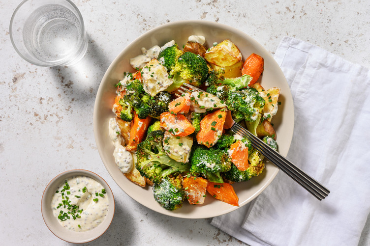 ¡Todo al horno! Ensalada de patata asada