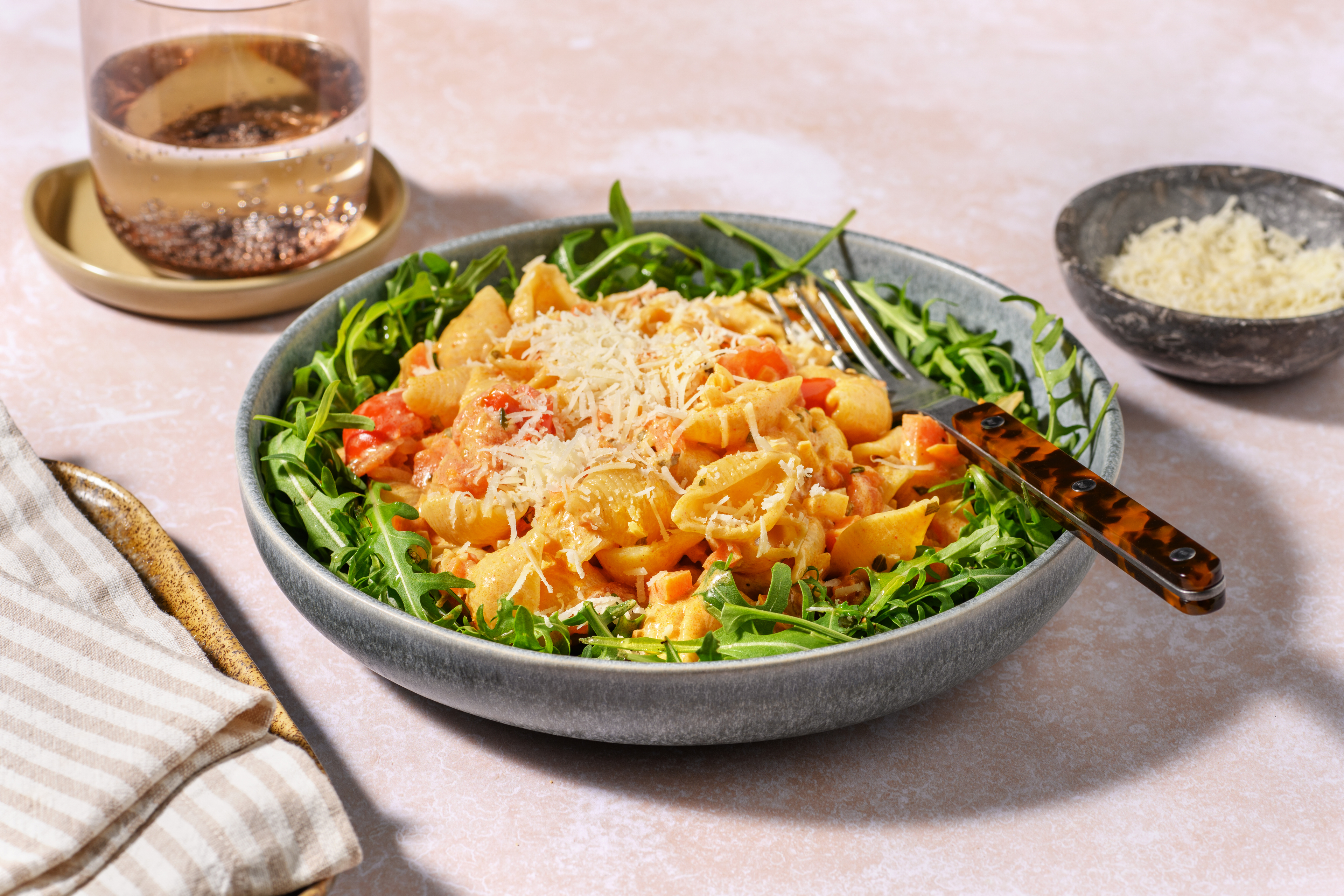 Conchiglie & sauce avoine à la tomate séchée