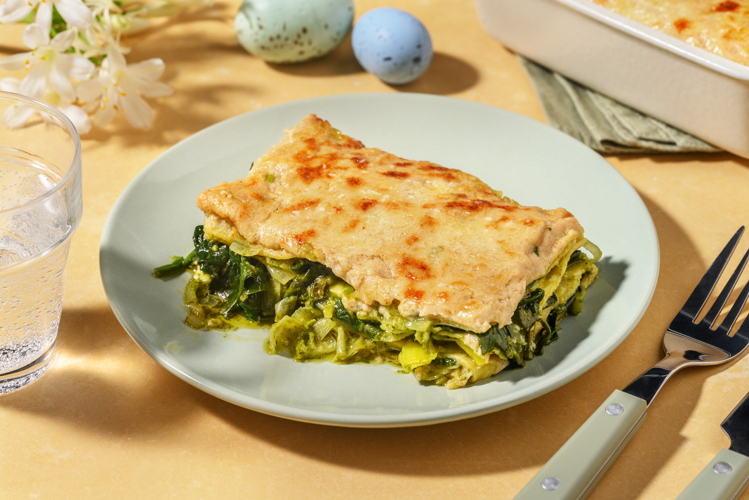 Lasagne printanières à l'ail des ours