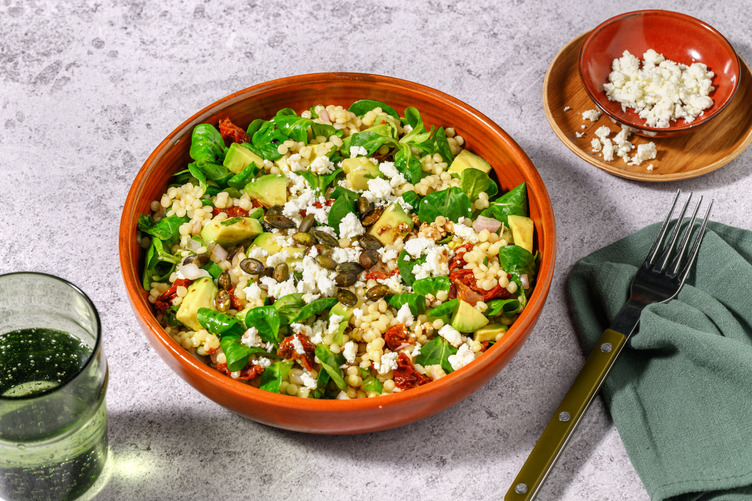 La Divine : couscous perlé, fromage & avocat