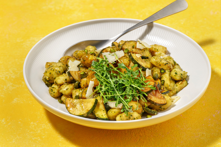 Gnocchi « minute » pesto & courgette