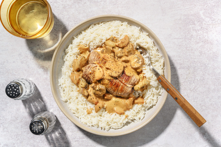 Paupiette de veau & sauce moutarde crémeuse