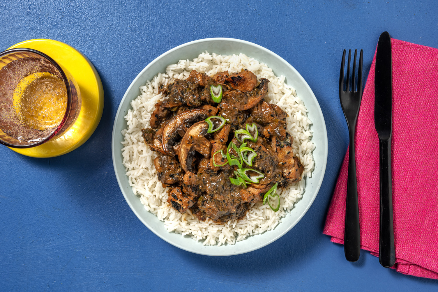 Porc mariné à la coréenne & sauce kiwi