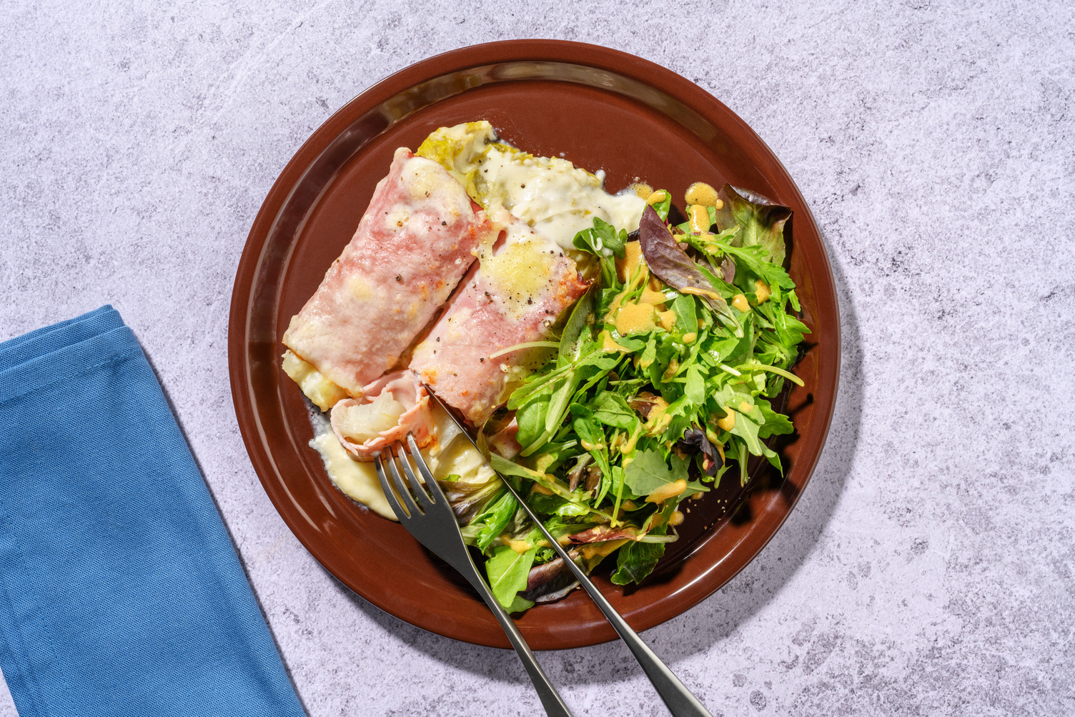 Les fameuses endives au jambon gratinées