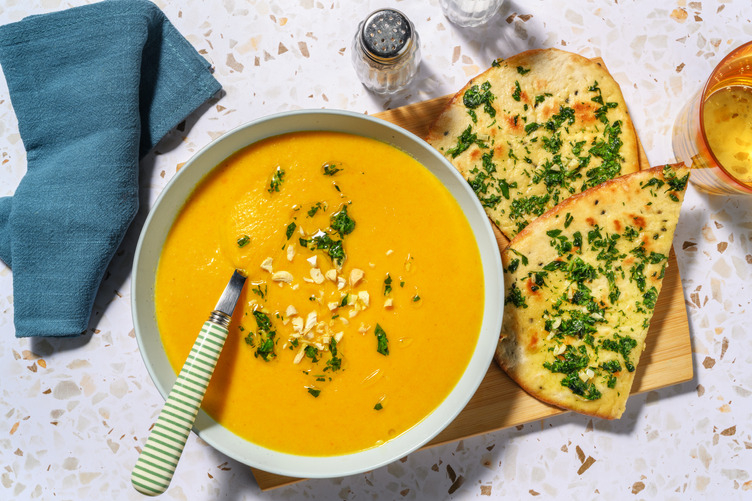 Velouté de navet & curry à l'indienne