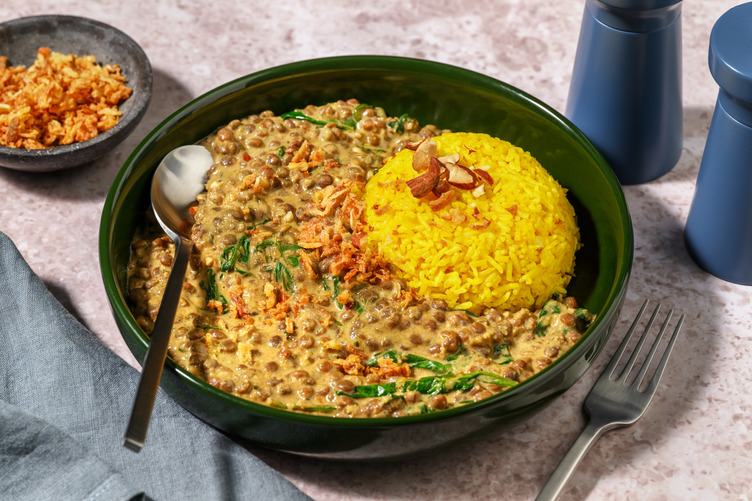 Palak dahl : mijoté de lentilles & épinards