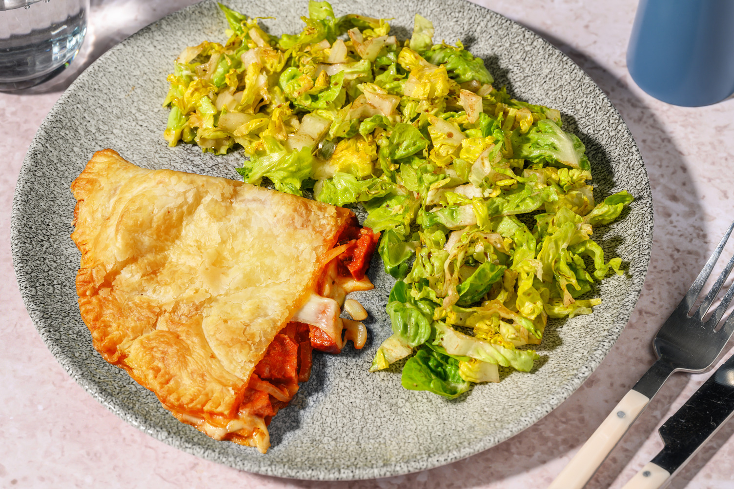 Chausson facile chorizo & duo de fromages