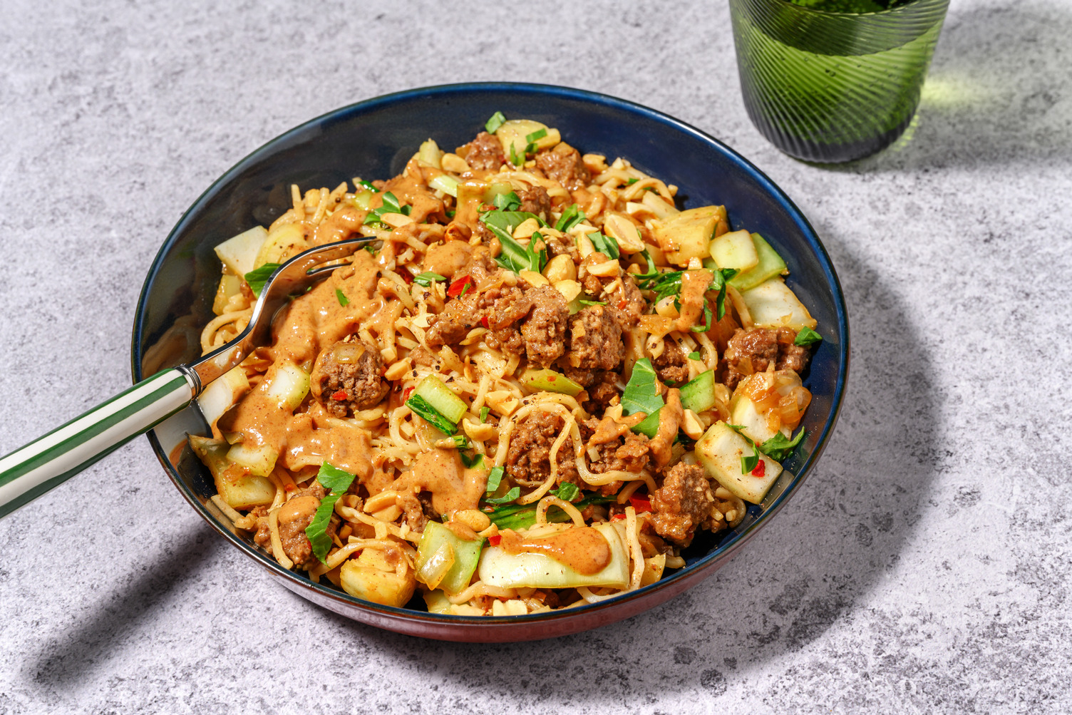 Nouilles complètes au bœuf haché façon Dan Dan