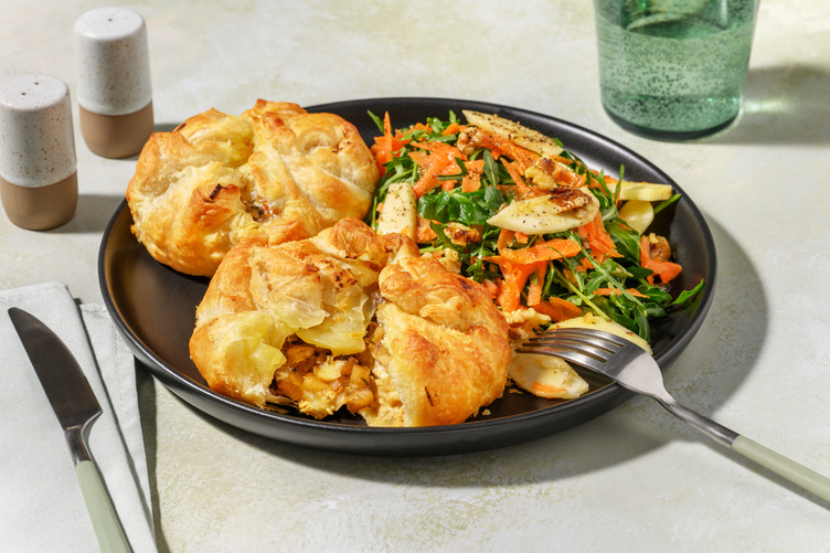 Feuilletés pomme-camembert à la normande