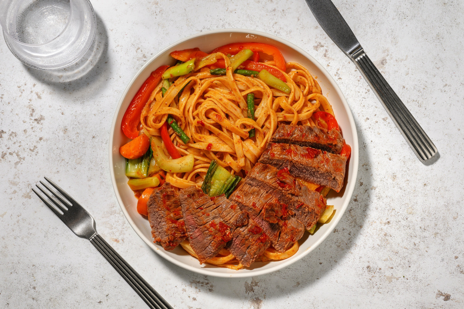 Indonesisches Sambal-Hoisin-Hüftsteak vom Weiderind