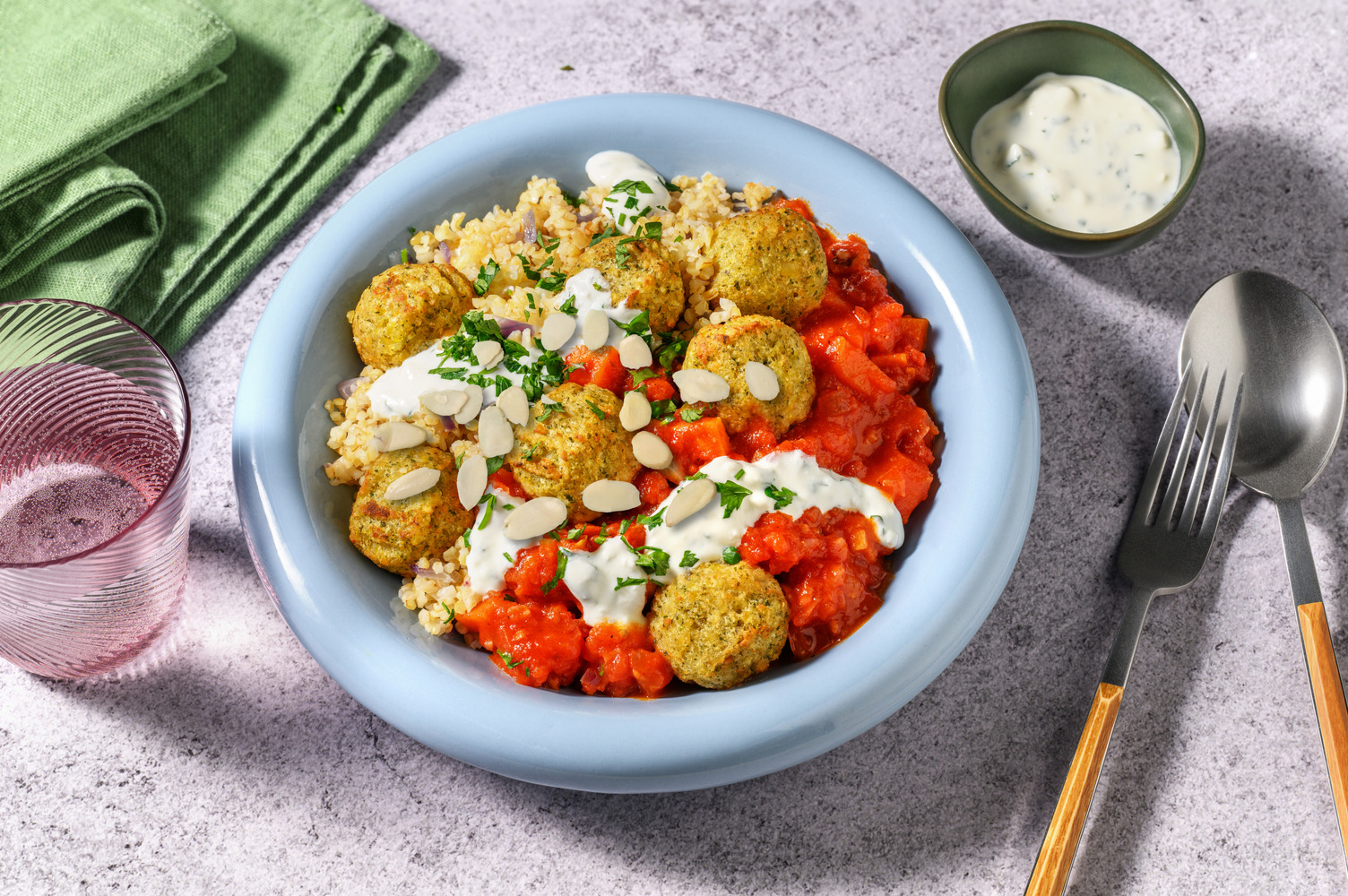 Mijoté de carottes & falafels