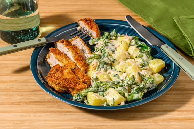 Schnitzel de porc pané à l'origan