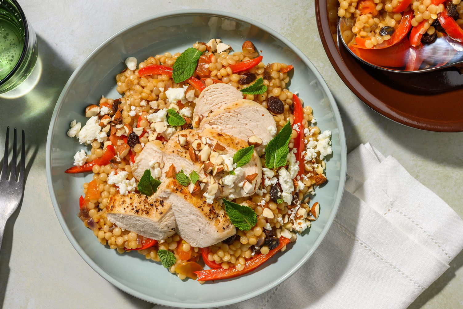 Parelcouscous met kipfilet