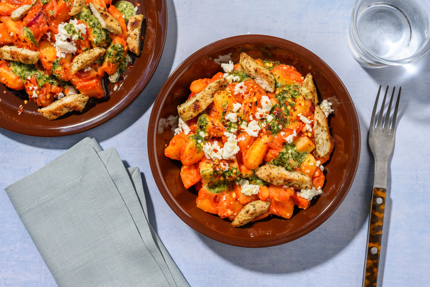 Gnocchi mit Bio-Hähnchenbruststreifen