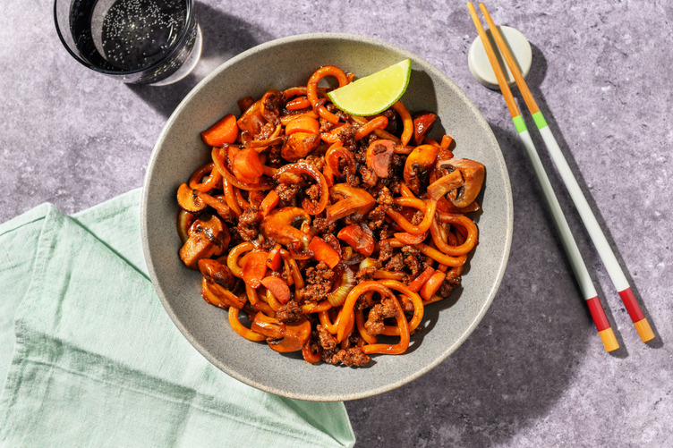 Fragrant Lamb Noodle Stir-Fry