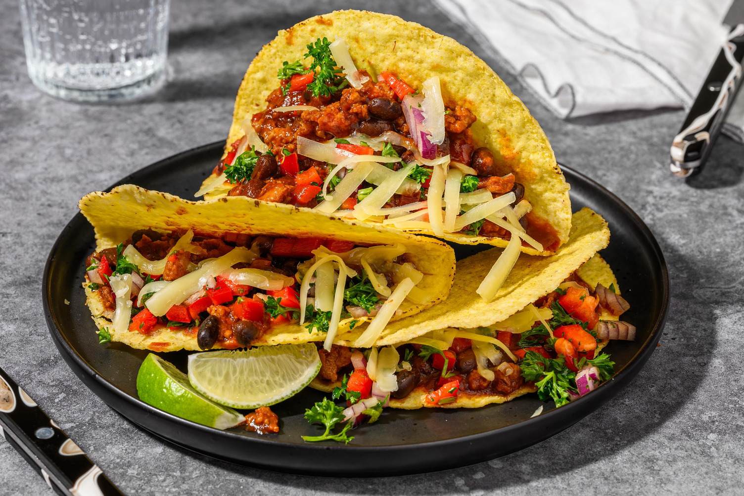 Cheesy taco's met kip