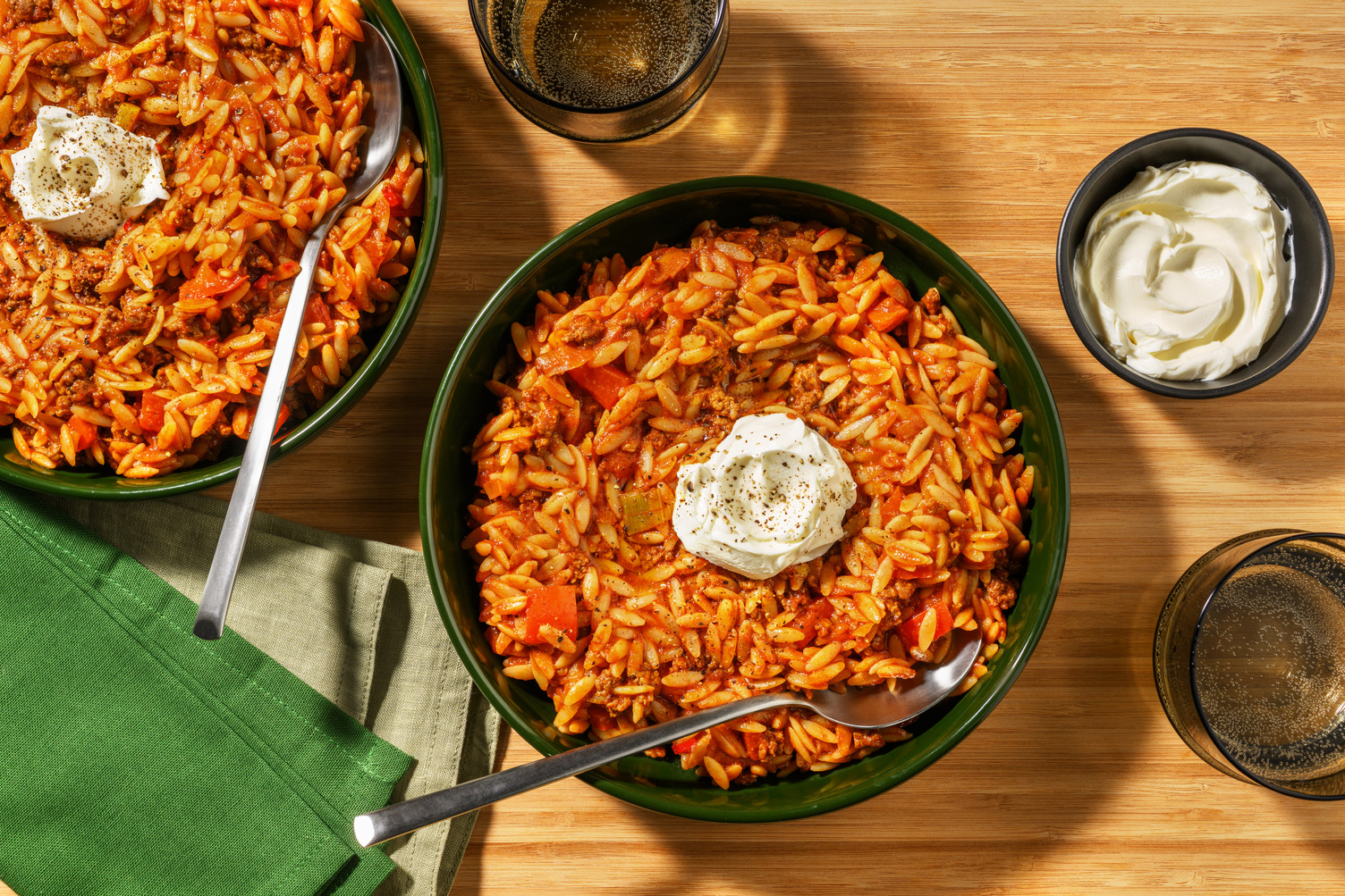 Beef & Pork Bolognese with Orzo