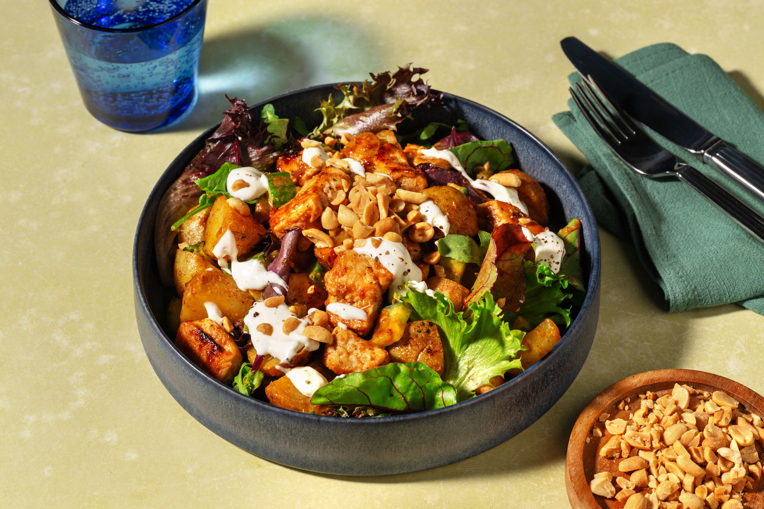 Indonesian Style Peanut Double Chicken Salad