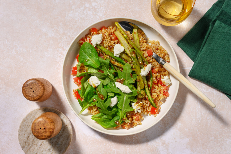 Bol nourish: bulgur y espárragos verdes