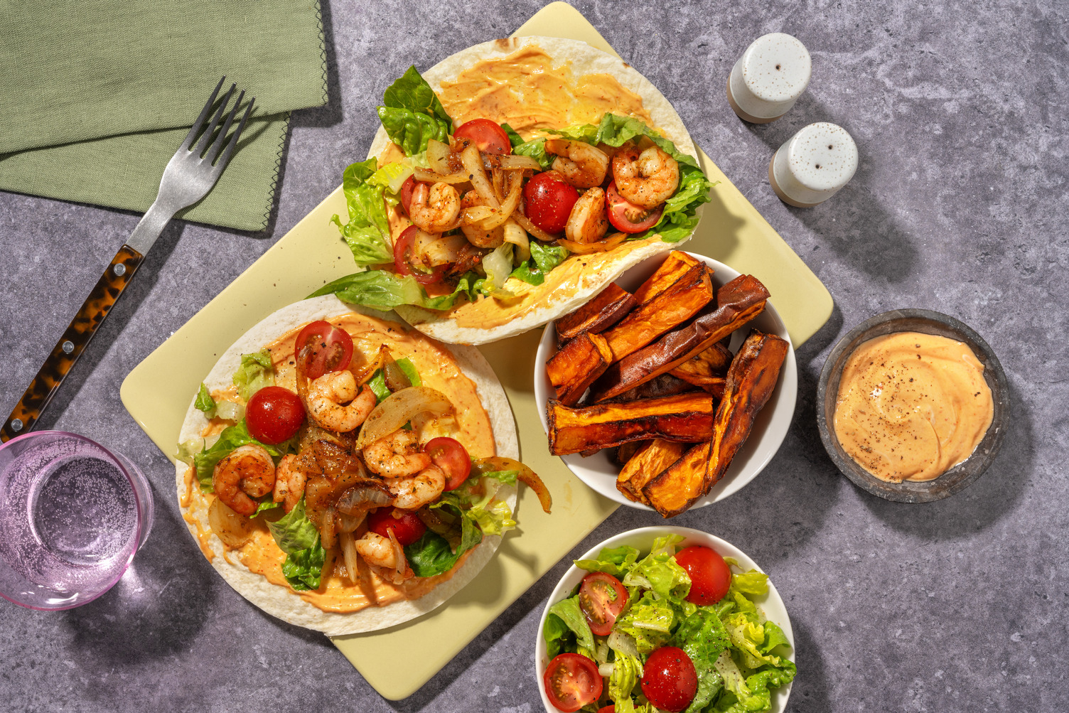 Mexican Style Spiced Honey Prawn Tacos