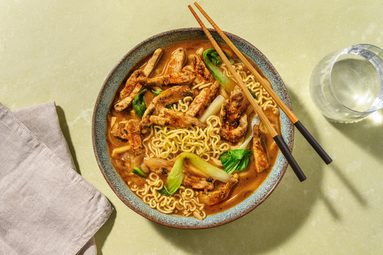 Ramen rojo: lomo adobado con miso