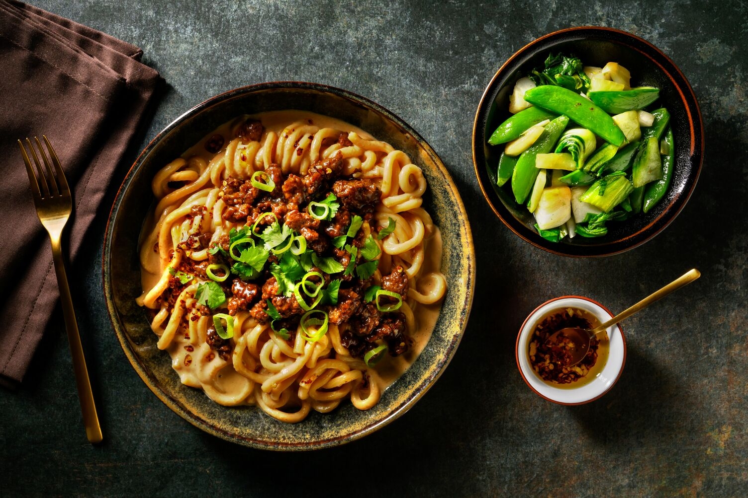 Japanische Udon Tantanmen Style