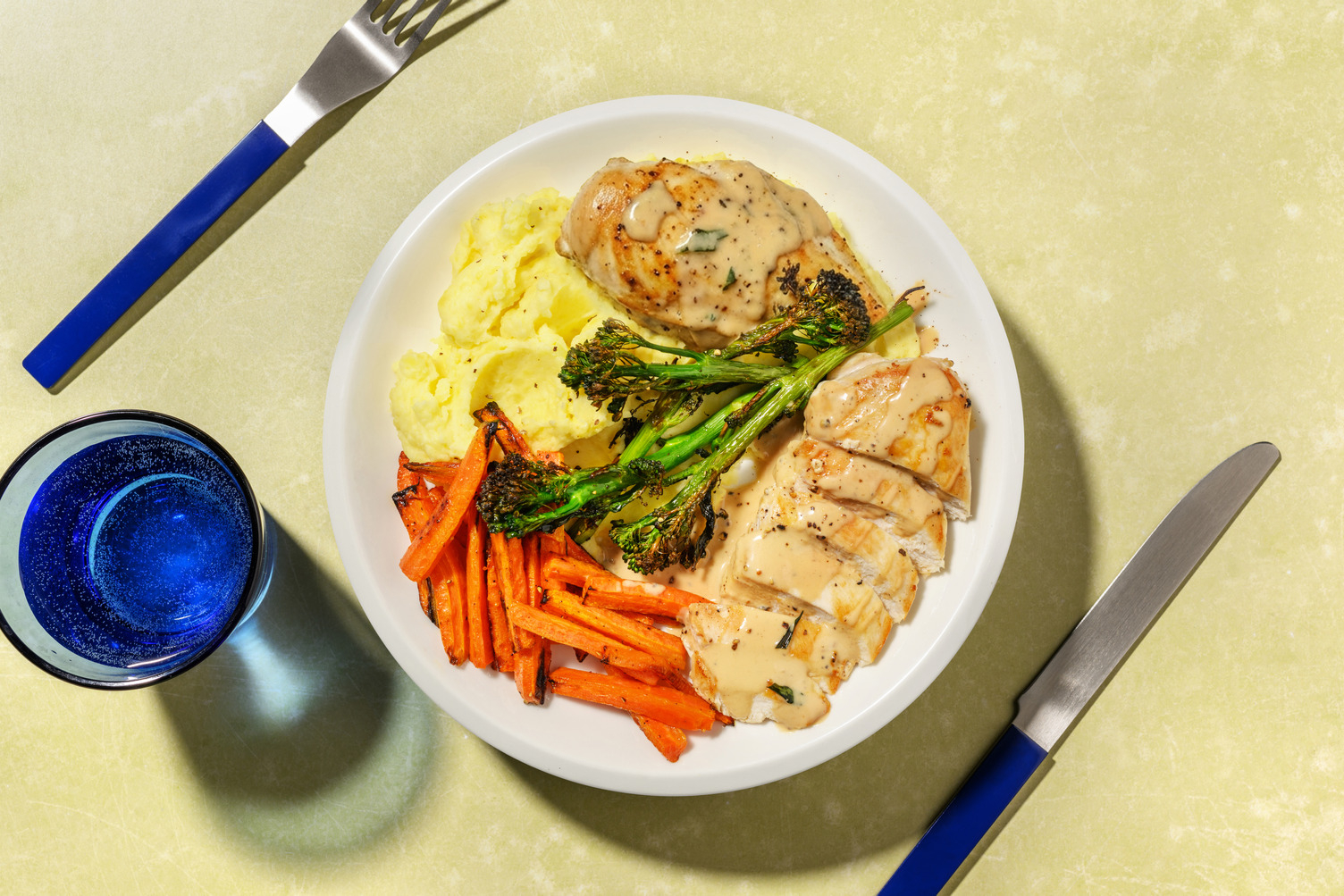 Double Chicken in Creamy Peppercorn Sauce