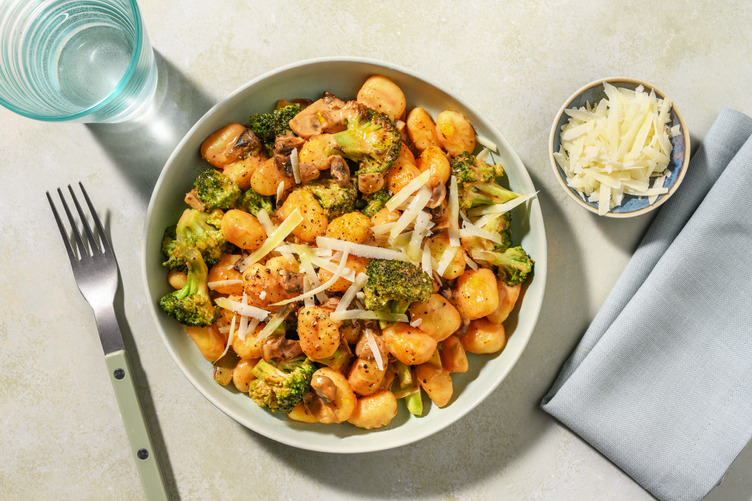 Creamy Broccoli Gnocchi with Irish Chicken