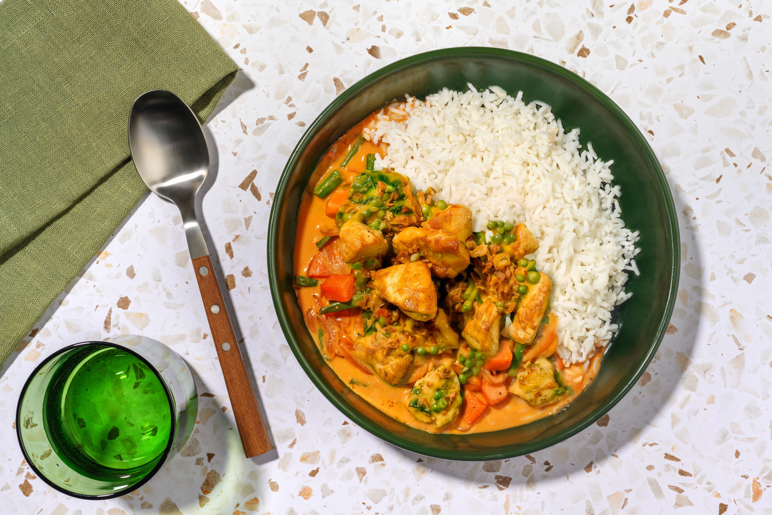 Malaysian Chicken Kapitan Style Curry and Jasmine Rice