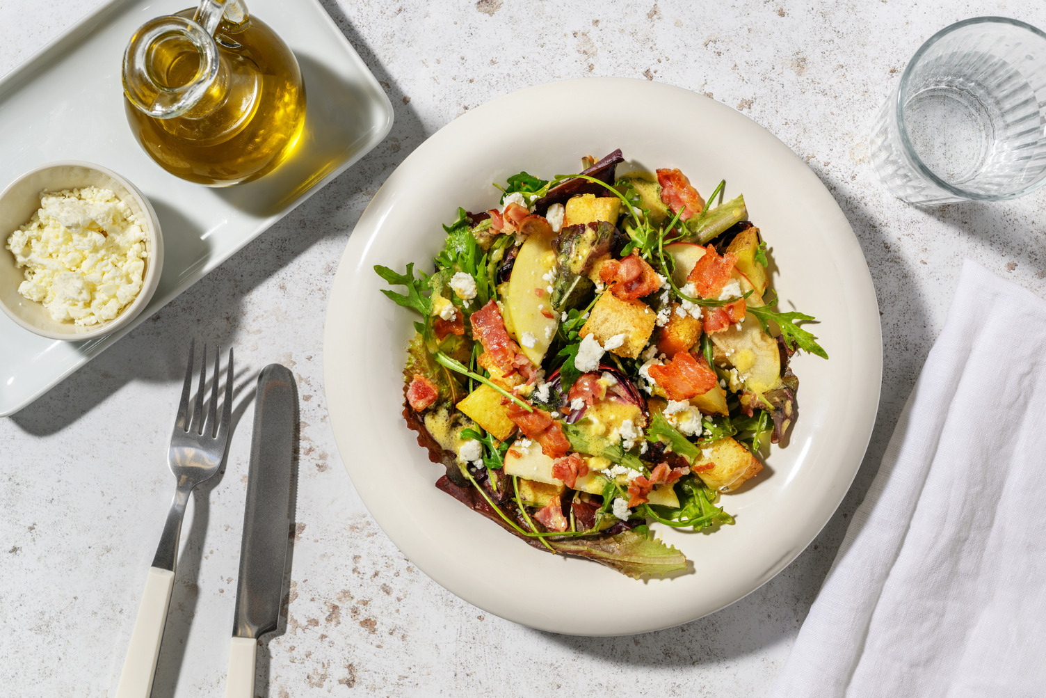 Honey Dijon Bacon, Potato and Apple Salad